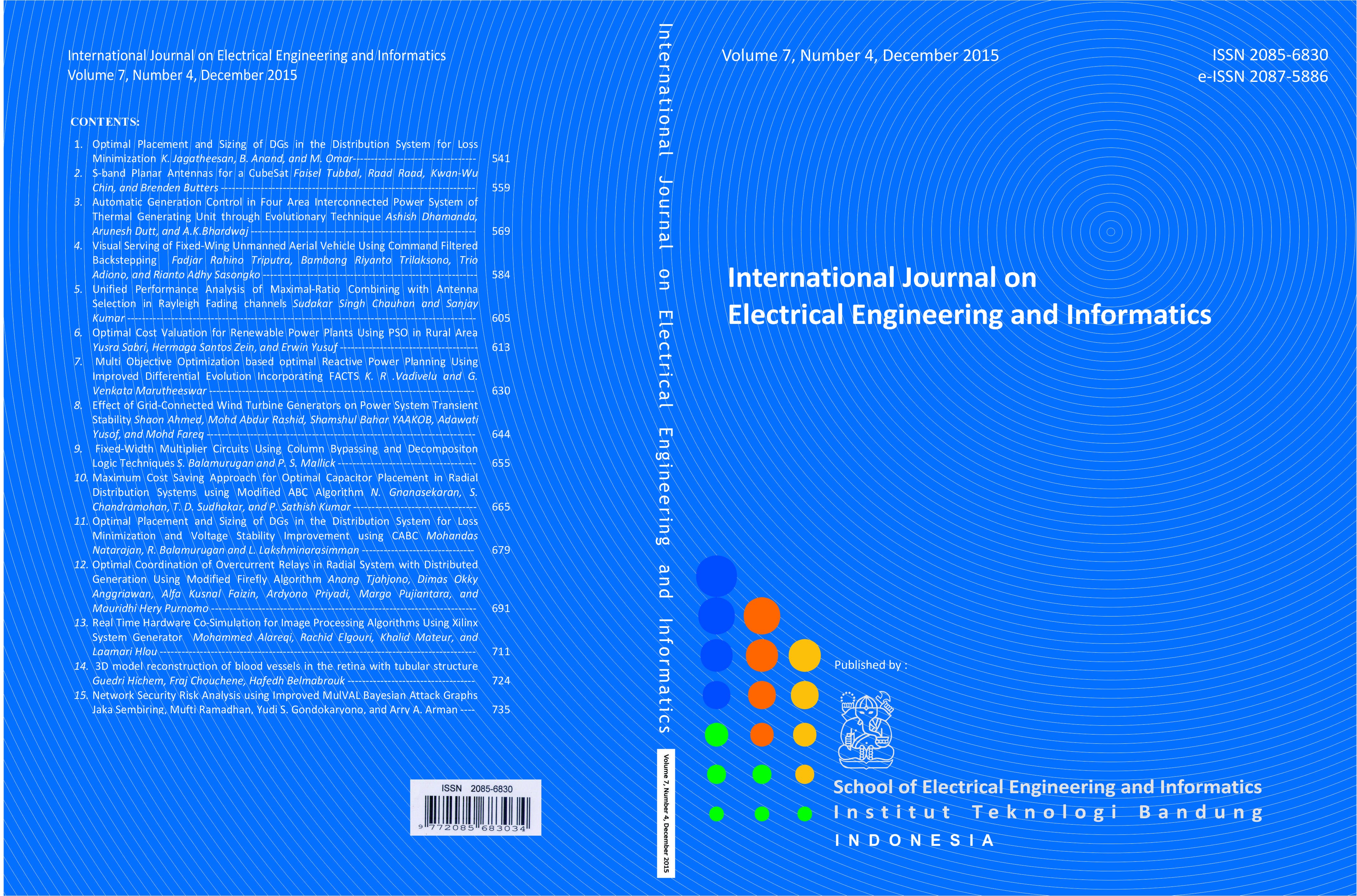 Journal cover Vol. 7 No. 4 December 2015