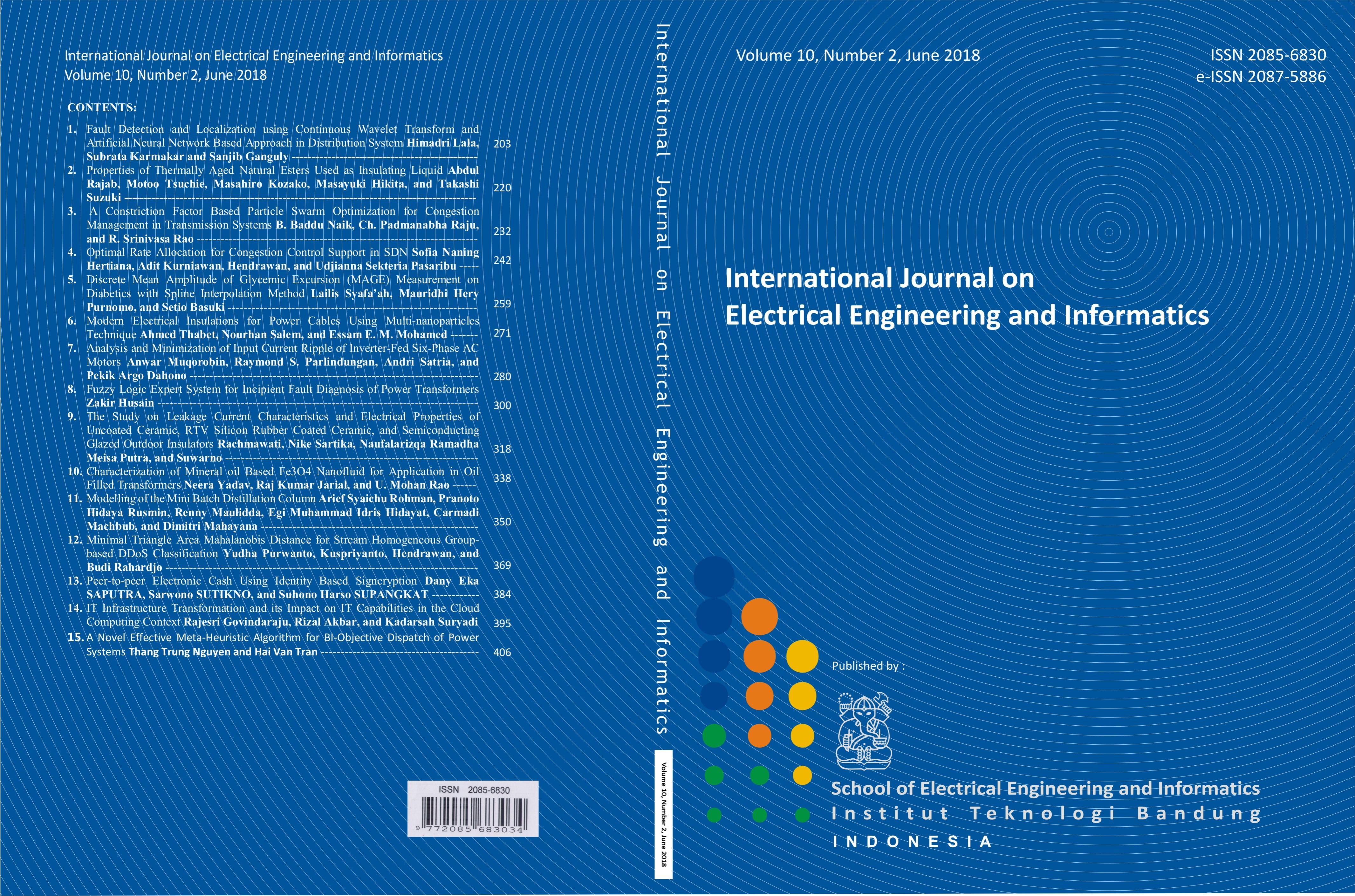 Journal cover Vol. 10 No. 2 June 2018